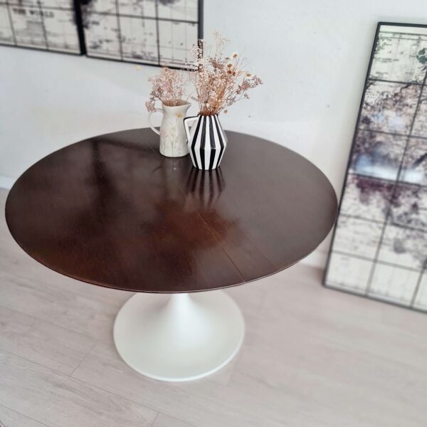 Table extensible pied tulipe