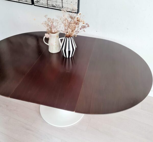 Table extensible pied tulipe