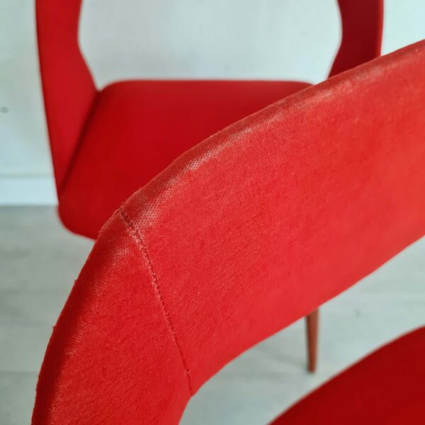 Chaises design Louis Paolozzi rouge