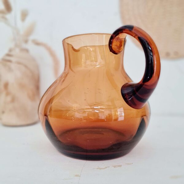 Carafe ancienne verre ambré