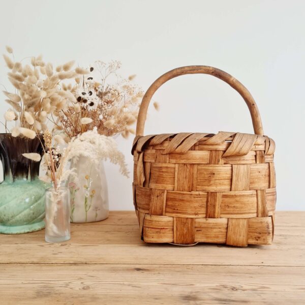 Panier ancien bois