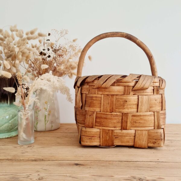 Panier ancien bois