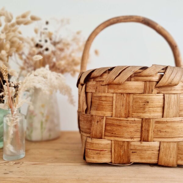 Panier ancien bois