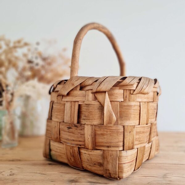 Panier ancien bois