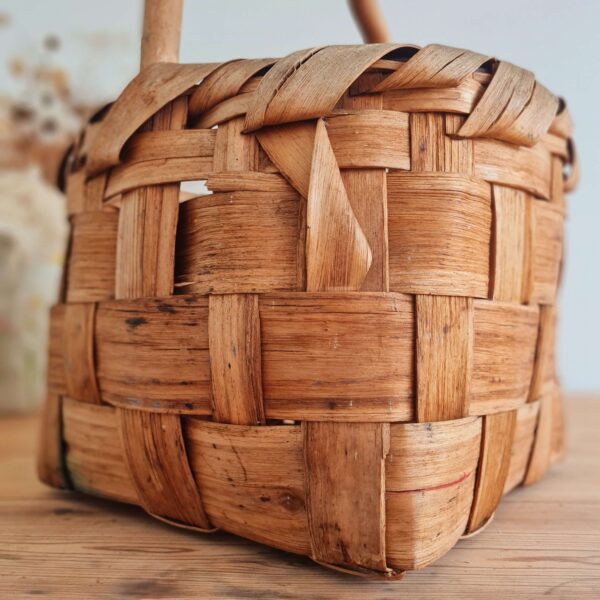 Panier ancien bois