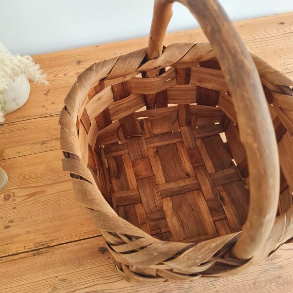 Panier ancien bois