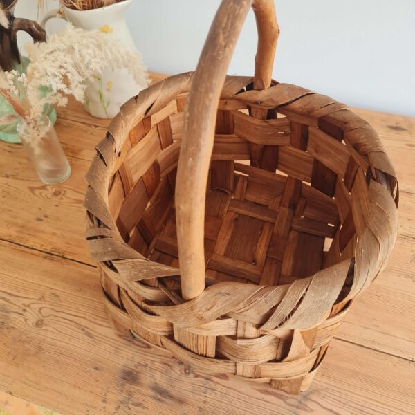 Panier ancien bois