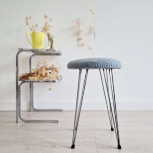 Tabouret vintage Eiffel velours