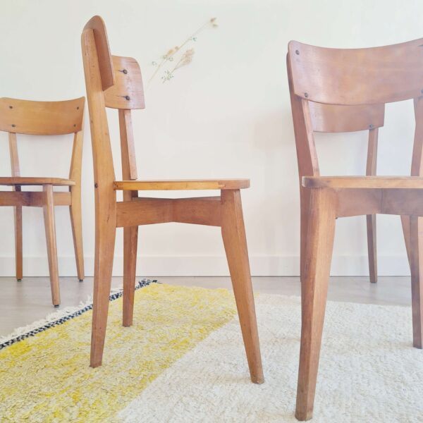 Chaises bistrot anciennes bois