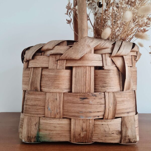 Panier ancien bois