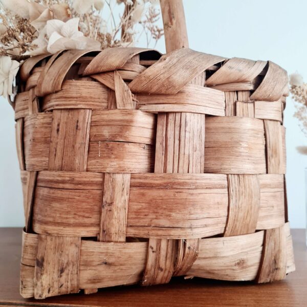 Panier ancien bois