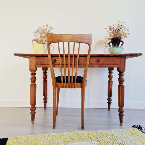 Table ancienne bois - deux tiroirs