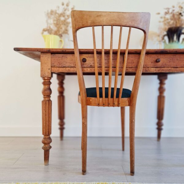 Table ancienne bois - deux tiroirs