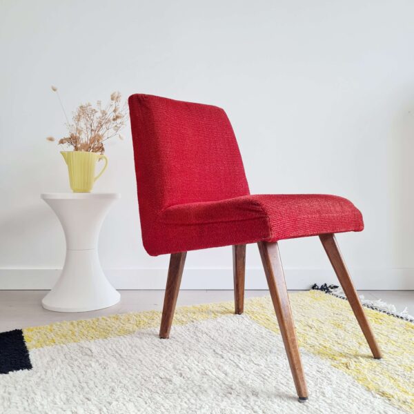 Fauteuil scandinave pieds compas